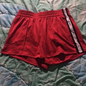 Pink Victoria’s Secret shorts